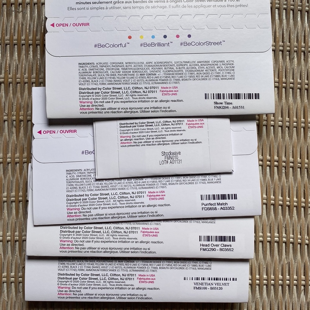 Pinky Red 5 set bundle of Color Street Nail Polish Strips - Picture 5 of 6